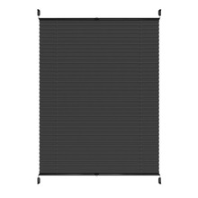 Plisségardin Touch Up & Down Svart 80 x 130 cm